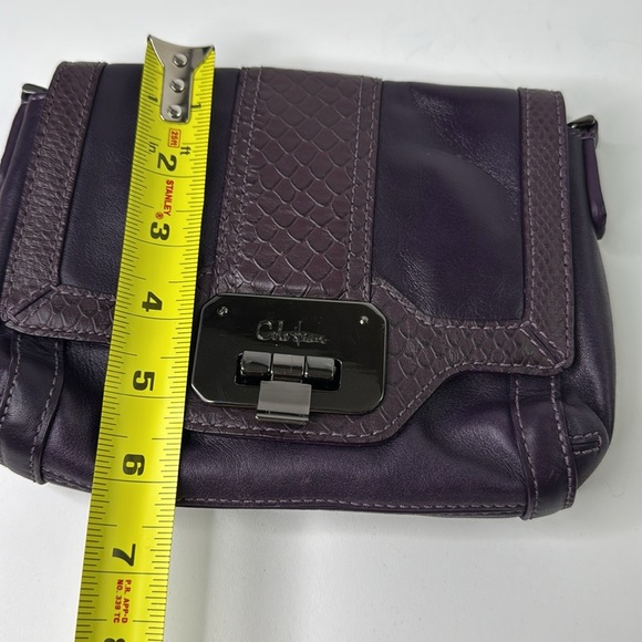 Cole Haan Leather Purple Crossbody Purse - Picture 6 of 8